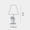 Lampa stołowa Fontana Arte F420805400NENE Mano
