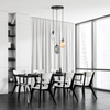 Lampa wisząca ASTRAL 3 Emibig 1268/3PREM czarny/złoty