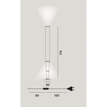 Lampa podłogowa Foscarini 303003-10 Palomar
