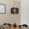 Lampa wisząca Endon Lighting Plexus 72829 czarny/mosiądz