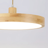 Lampa wisząca Abigali Woody 18W drewniana okrągła