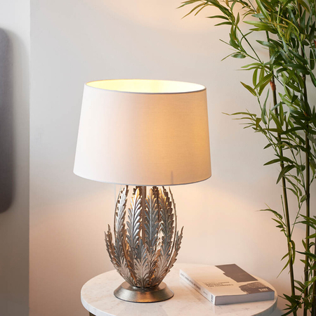 Lampa stołowa Endon Lighting Delphine 98046 srebrny