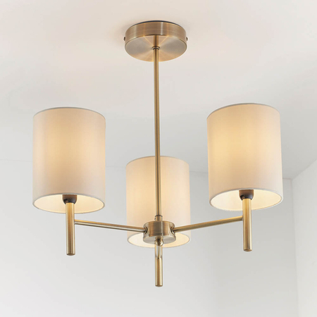 Lampa sufitowa Endon Lighting Brio BRIO-3AB mosiądz