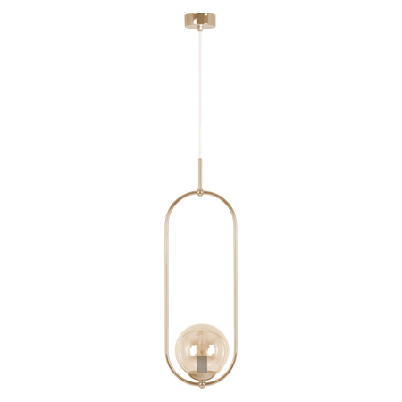 Lampa wisząca Kaja SVEN K-5396 złoty, bursztynowy