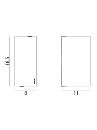 LILLEHAMMER 1582 GRAPHITE LED 4W 3000K DOWN