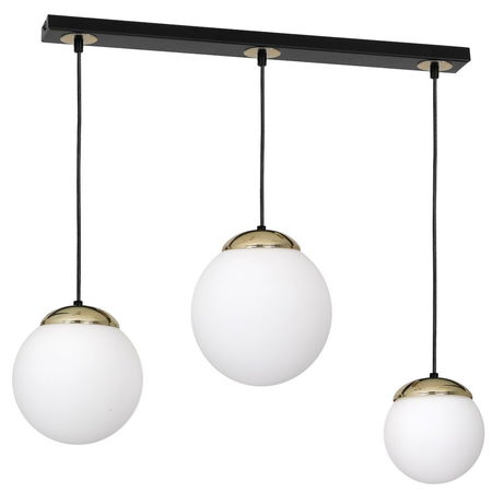 Milagro Lampa wisząca SPARTA BLACK / GOLD 3xE14 MLP6500 CZARNY / ZŁOTY