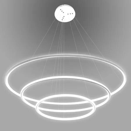Lampa wisząca Ledowe Okręgi No.3 80cm 3k biała Dali