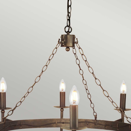 Żyrandol Elstead Lighting Cromwell brąz CW8-OLD-BRZ