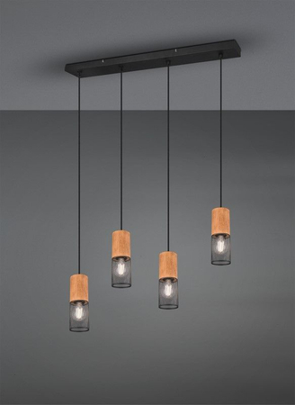 Lampa wisząca Trio 304300432 czarny