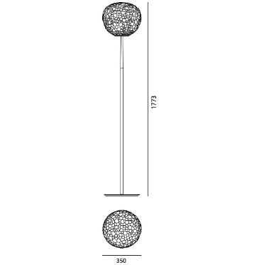 Lampa podłogowa Artemide 1706010A Meteorite 35 Stelo