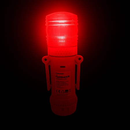 Flara sygnalizacyjna LED FlashGuard R Mactronic dioda czerwona, bateryjna (4 x AA) pudełko