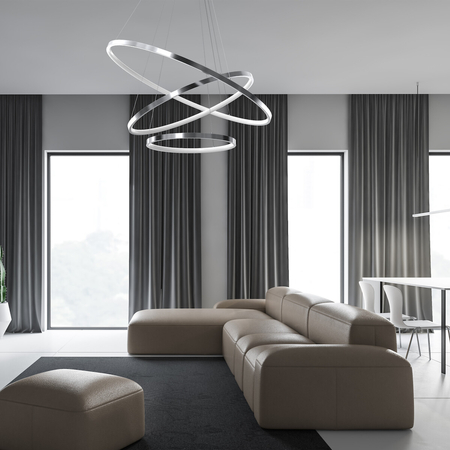 Milagro Lampa wisząca HOOP CHROME 93W LED ML1551 CHROM