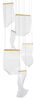 Lampa wisząca Luces Exclusivas CALI LE41371 złoty