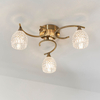 Lampa sufitowa Endon Lighting Boyer BOYER-3AB mosiądz