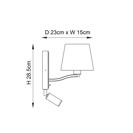 Kinkiet Endon Lighting Harvey 73027 nikiel