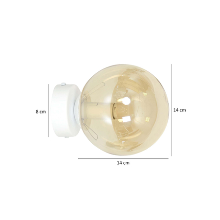 Lampa wisząca ROSSI K1 WH MIODOWY Emibig 879/K1 biały/beżowy