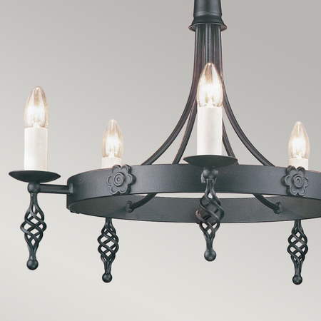 Żyrandol Elstead Lighting Belfry czarny BY5-BLACK