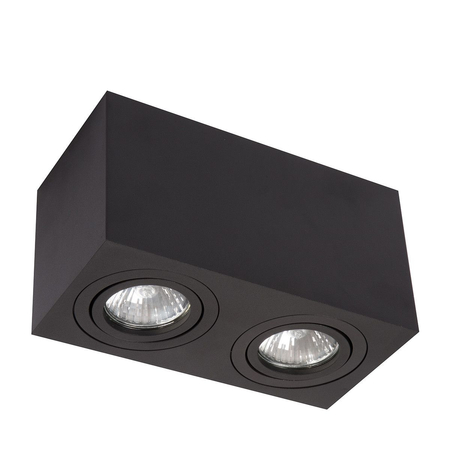 Oczko Lyon oprawa natynkowa 2xGU10 czarna LP-5881/2SM BK