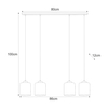 Lampa wisząca Kaja MIRI K-5576 czarny, grafitowy