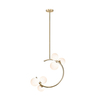Lampa wisząca MOLECULE Zuma Line P0454-06Q-F7AA złoty