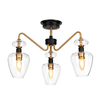 Lampa sufitowa Elstead Lighting Armand czarny/mosiądz DL-ARMAND-SF3-AB