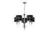 Lampa wisząca IMPRESS 5 Azzardo AZ0499 czarny/chrom