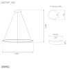 Lampa wisząca Ledowe Okręgi No.1 120cm 3k biała Dali