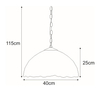 Lampa wisząca PAPI Kaja K-P162166 