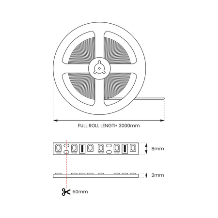 Eko-Light Zestaw Taśma SMD 60/m 4000K IP65 3m + Zasilacz EKZ0894
