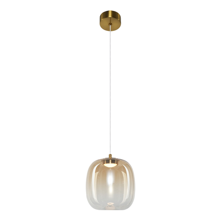 Milagro Lampa wisząca VASO 2 AMBER 4W ML1402 ZŁOTY