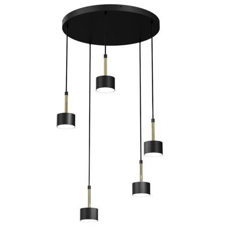 Milagro Lampa wisząca ARENA BLACK/GOLD 5xGX53 MLP7763 CZARNY / ZŁOTY