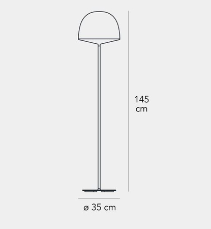 Lampa podłogowa LED Fontana Arte F425225350NEWL Cheshire