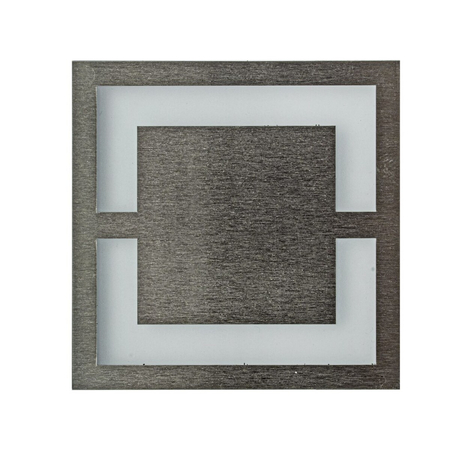 Eko-Light Oprawa schodowa QUADRO Barwa Ciepła 3000K EKS0927 BIAŁY / SREBRNY
