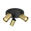 Spot Italux Nesto SPL-23436-3R-BK-BRSS Czarny, mosiężny