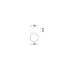 Spot Luces Exclusivas RINVELA LE45506 srebrny i odcienie srebra