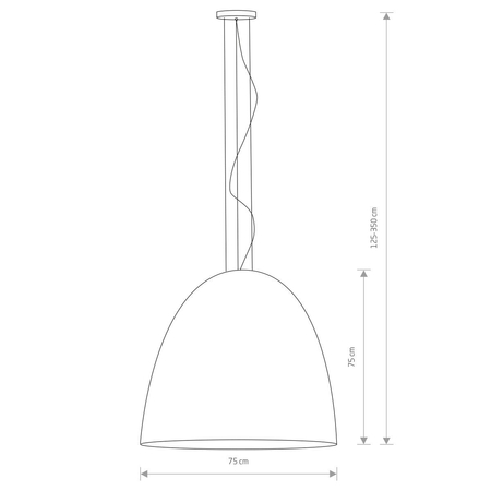 Lampa wisząca EGG XL Nowodvorski 10321 czarny