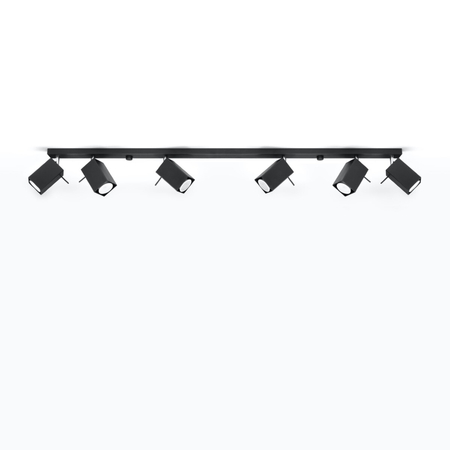 Sollux Lighting Plafon MERIDA 6L czarny SL.0460