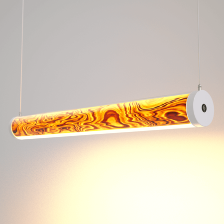 Lampa LED Wooden TUBE Olive Wi-Fi-Control