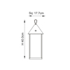 Lampa zewnętrzna stołowa Endon Lighting Hoot 106790 czarny