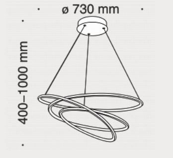 Lampa wisząca Maytoni MOD101PL-L88W Nola - Biała