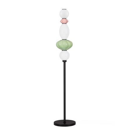 Lampa podłogowa Luces Exclusivas CASURNO LE45225 różowy, zielony