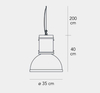 Lampa wisząca Fontana Arte F500085200ALNE Lampara