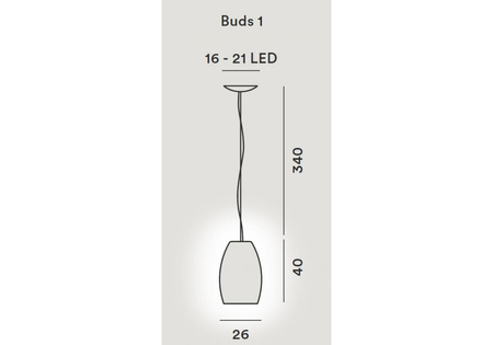 Lampa wisząca Foscarini 278071E-12 Buds 1