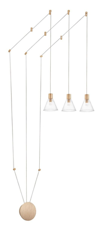 Lampa wisząca Luces Exclusivas FRIAS LE41631 złoty