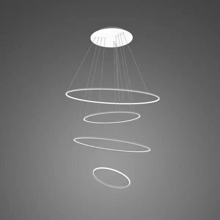 Lampa wisząca Ledowe Okręgi No.4 100cm 3k biała Dali