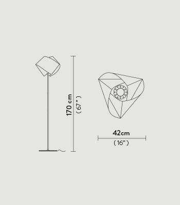 Lampa podłogowa Slamp GEM04PST0000LCB Gemmy Prisma Emerald