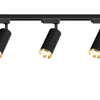 Milagro Zestaw Oprawa Mica Track Czarny + Złoty 3xGU10 1m ML2104 CZARNY
