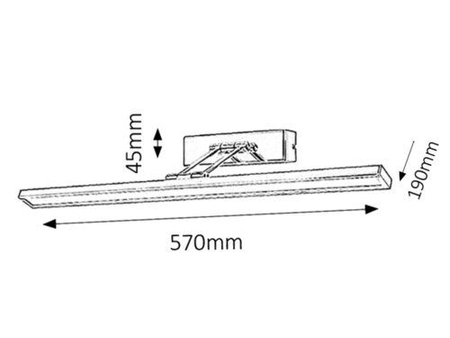 Kinkiet Rabalux Picture slim 3908 chrom