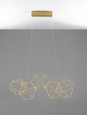 Lampa wisząca Luces Exclusivas ASIS złoty LE42726