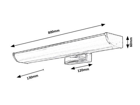 Lampa łazienkowa Rabalux Evron 5064 chrom